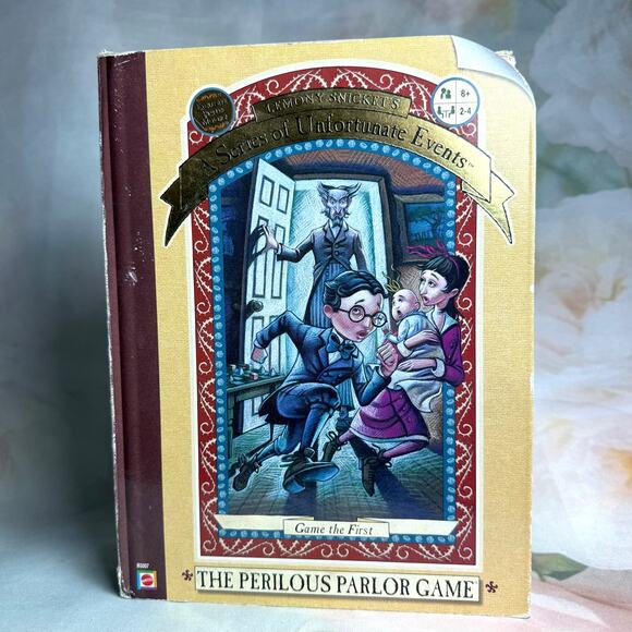 Mattel A Series Of Unfortunate Events The Perilous Parlor Board Game - Picture 1 of 6